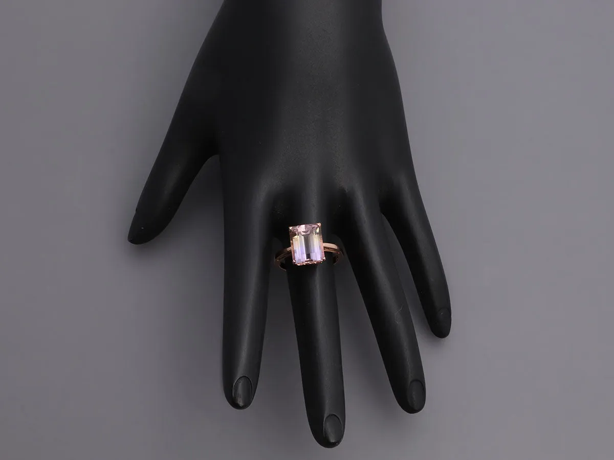 14K Rose Gold Ametrine Ring