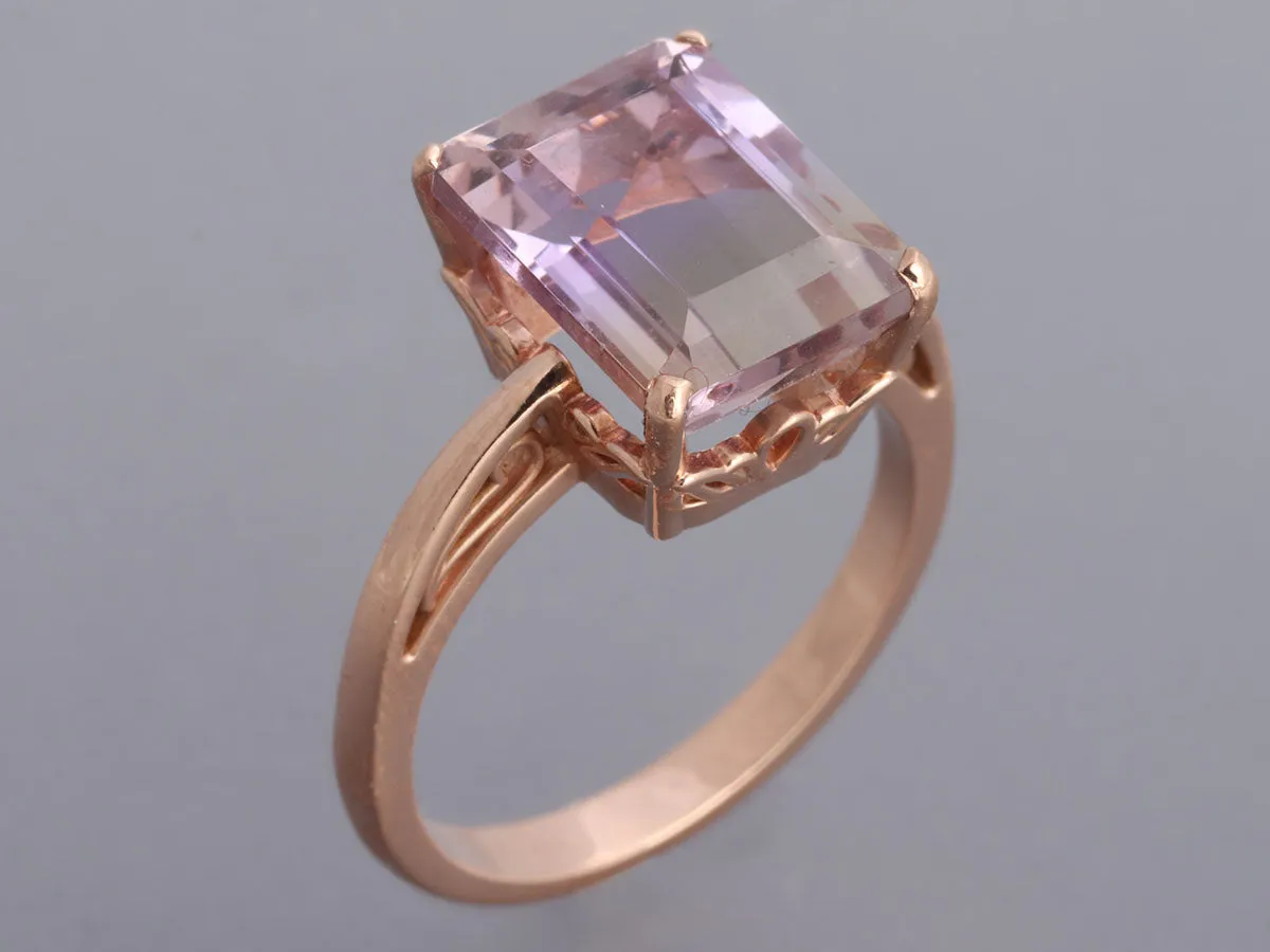 14K Rose Gold Ametrine Ring