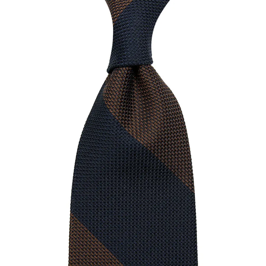 3x Block Stripe Fina Grenadine Ties - Colors Selectable