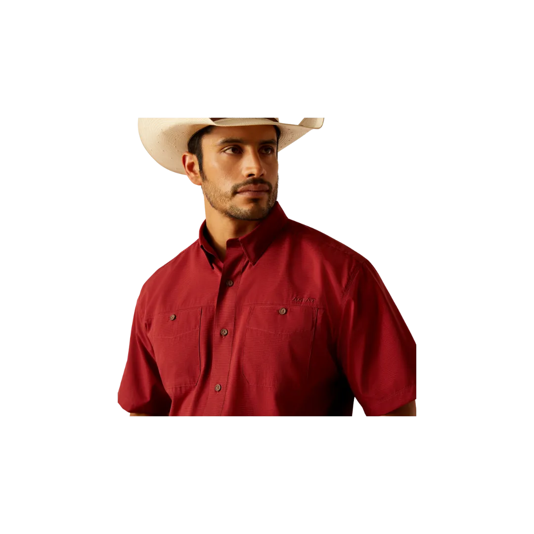 Ariat Men's Airflow Print Merlot Shirt