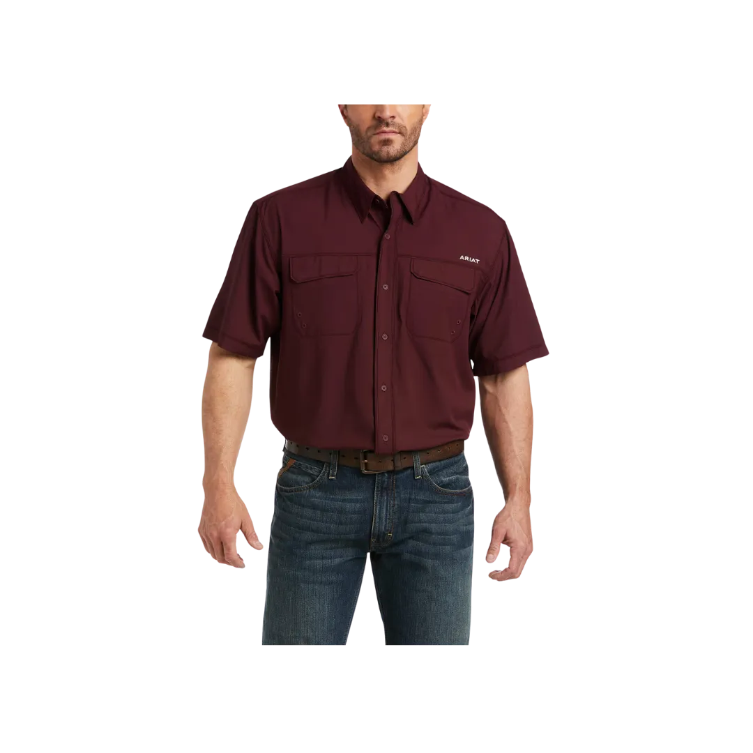 Ariat Men's Venttek Outbound Classic Fit Berry Bark Shirt