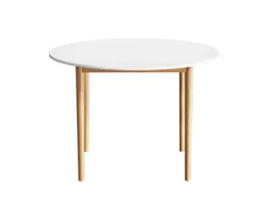 Artiss Dining Table Round White 108CM Diameter Demi