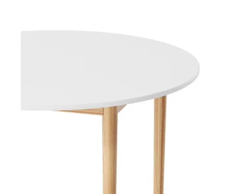 Artiss Dining Table Round White 108CM Diameter Demi