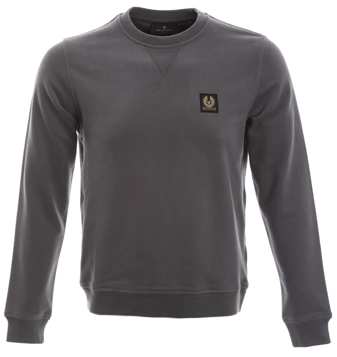 Belstaff Crew Neck Sweatshirt in Granite Grey