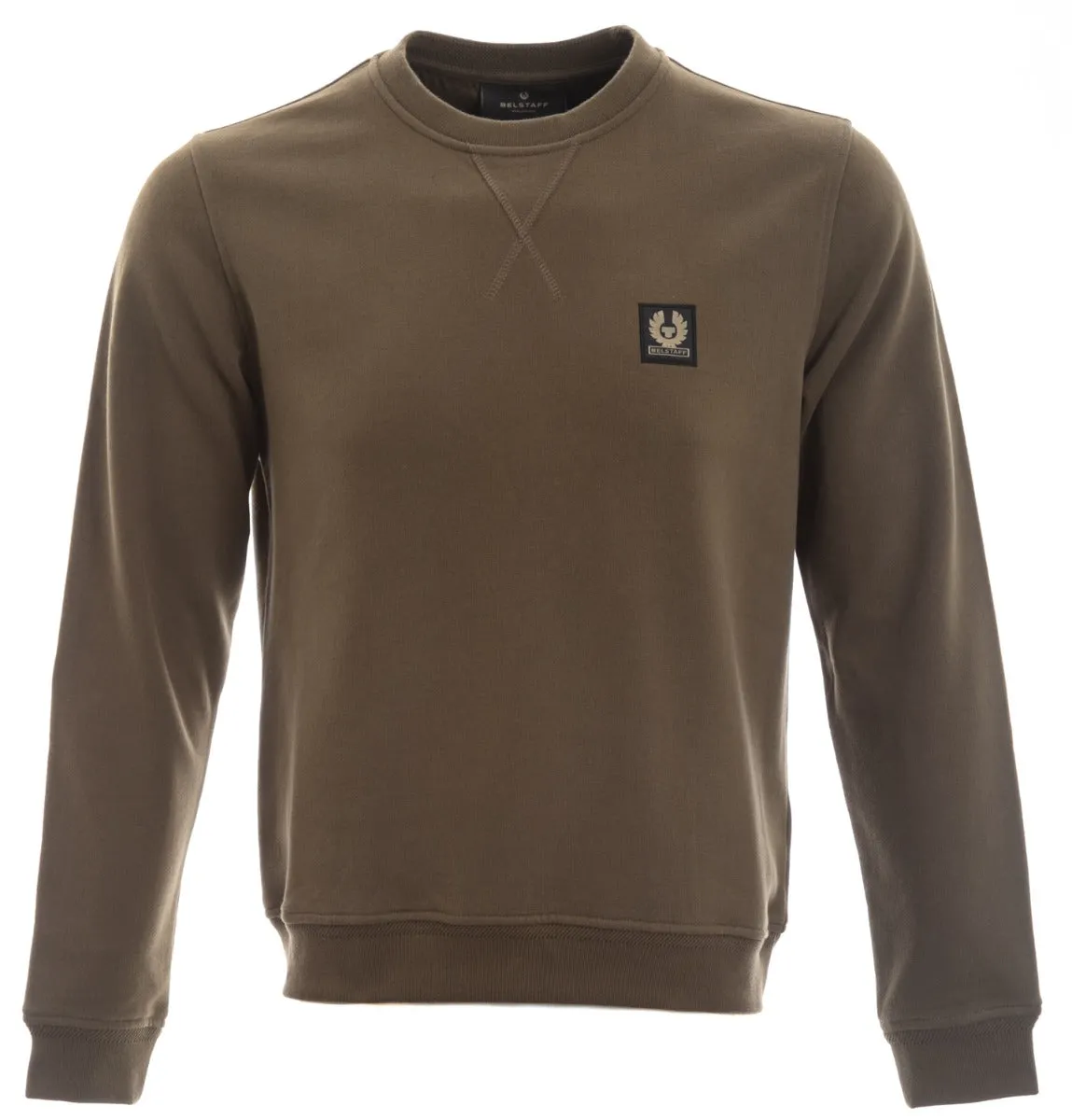 Belstaff Crew Neck Sweatshirt in Salvia Green