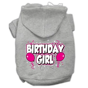 Birthday Girl Screen Print Pet Hoodies Grey Size Xxxl (20)