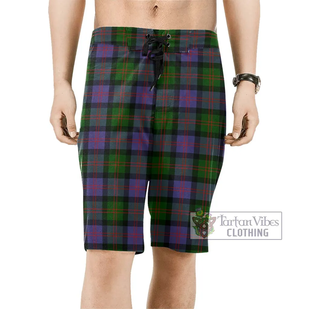 Blair Modern Tartan Men's Board Shorts