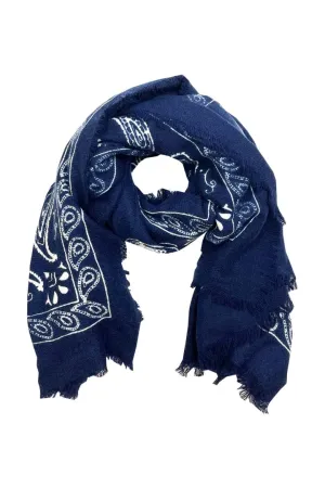 Blue Paisley Scarf