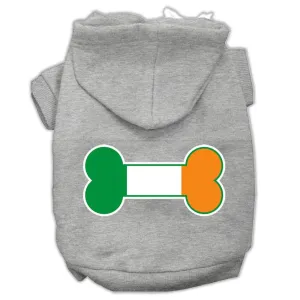 Bone Flag Ireland Screen Print Pet Hoodies Grey Size Xs (8)