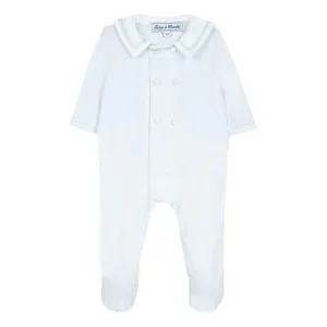 Boys Sky Blue Babygrow