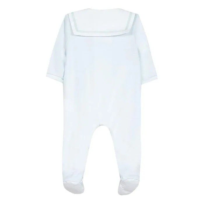 Boys Sky Blue Babygrow