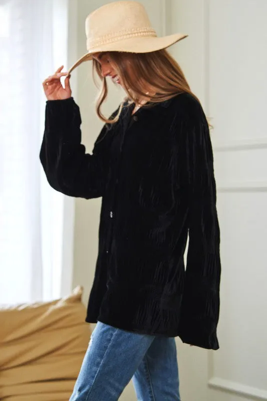 Button Front Loose Fit Shirt