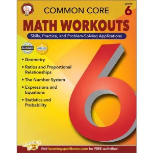 Common Core Math Workouts Resource Book Grade 6