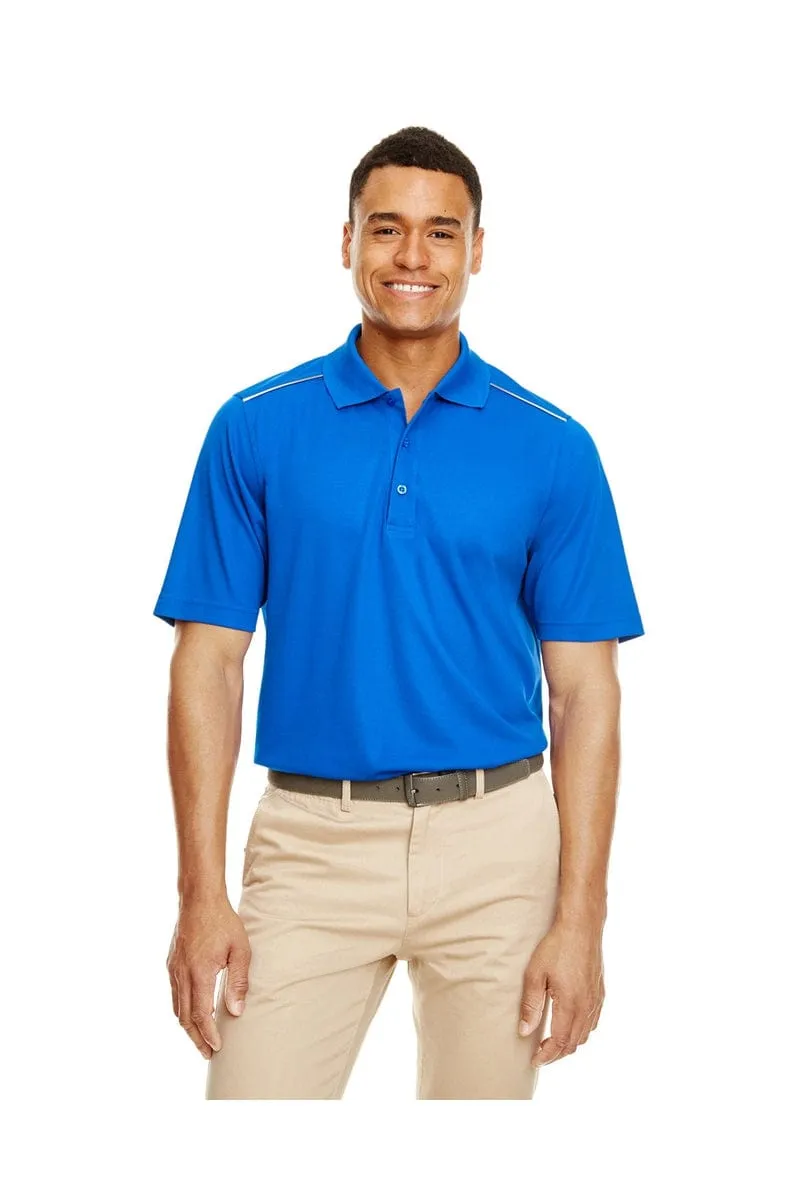 Core 365 88181R: Men's Radiant Performance Pique Polo with Reflective Piping