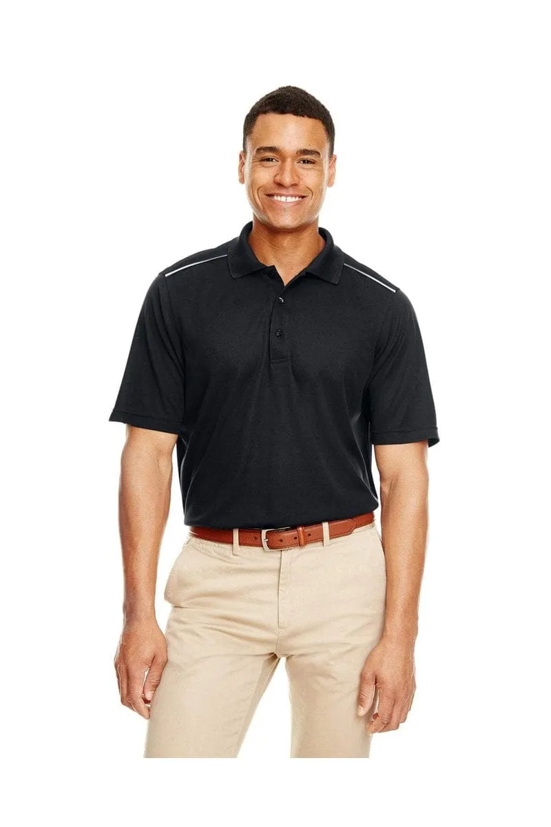 Core 365 88181R: Men's Radiant Performance Pique Polo with Reflective Piping