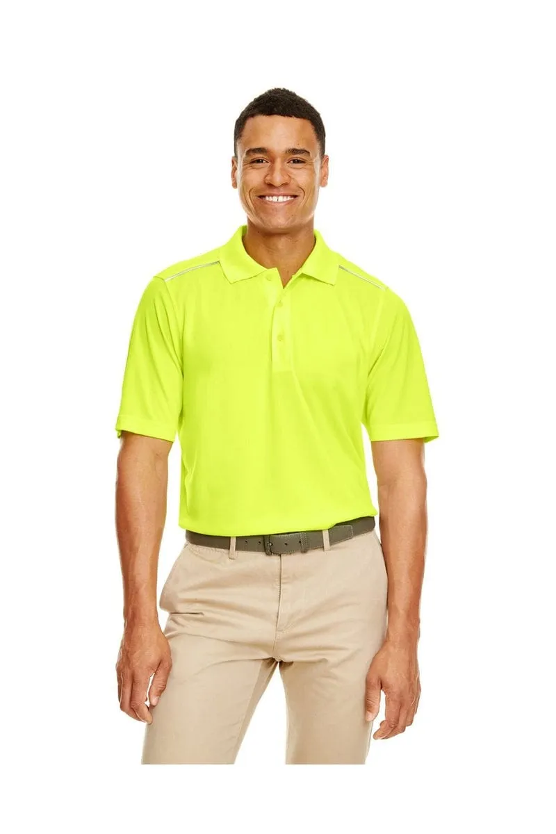 Core 365 88181R: Men's Radiant Performance Pique Polo with Reflective Piping