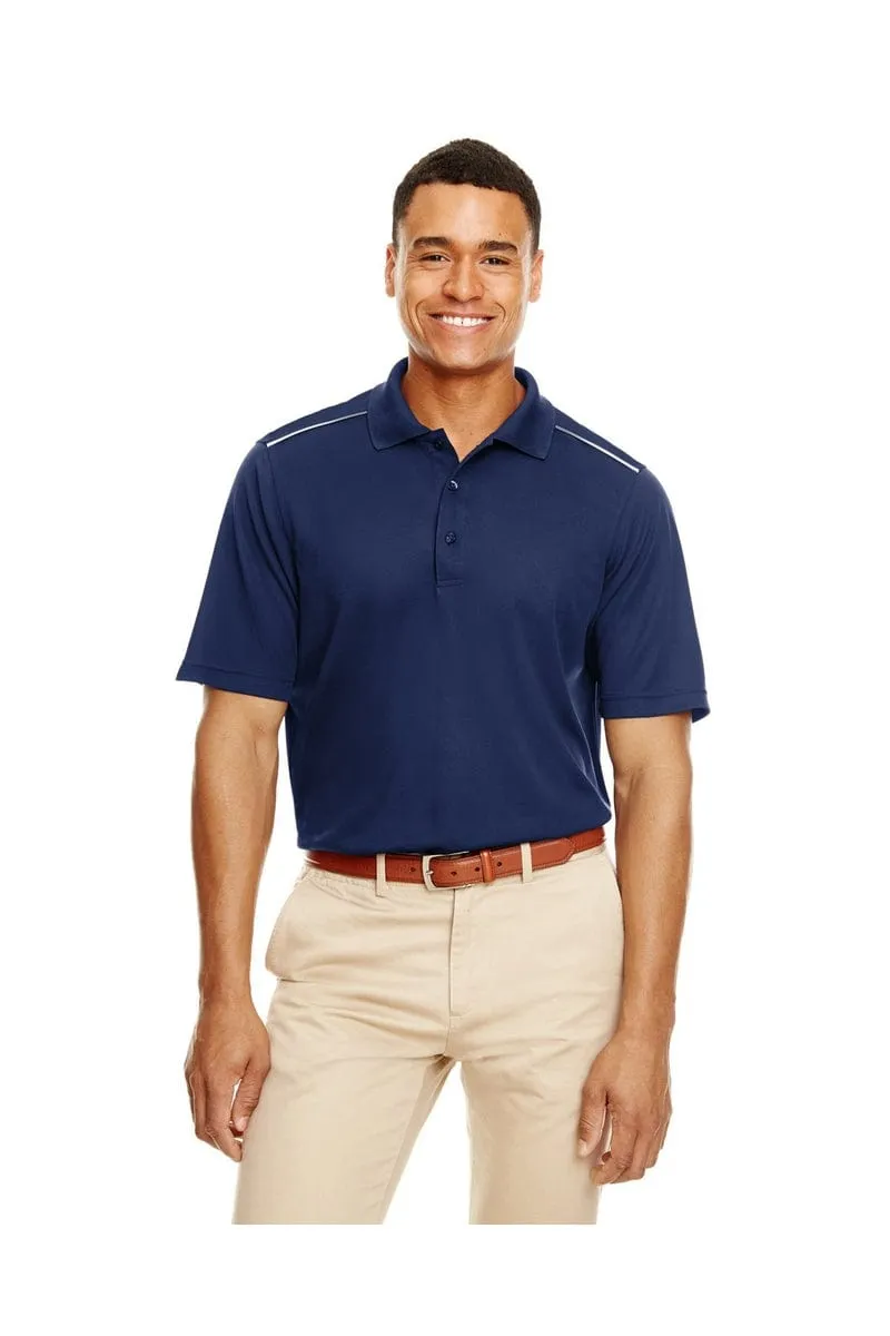 Core 365 88181R: Men's Radiant Performance Pique Polo with Reflective Piping