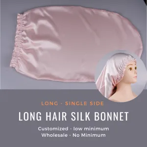 Custom Wholesale Long Hair Silk Bonnet Classic Single Side