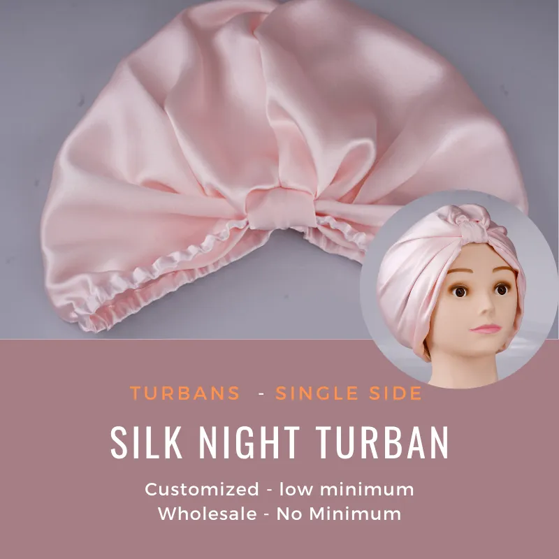 Custom Wholesale Silk Night Turban - Single Side