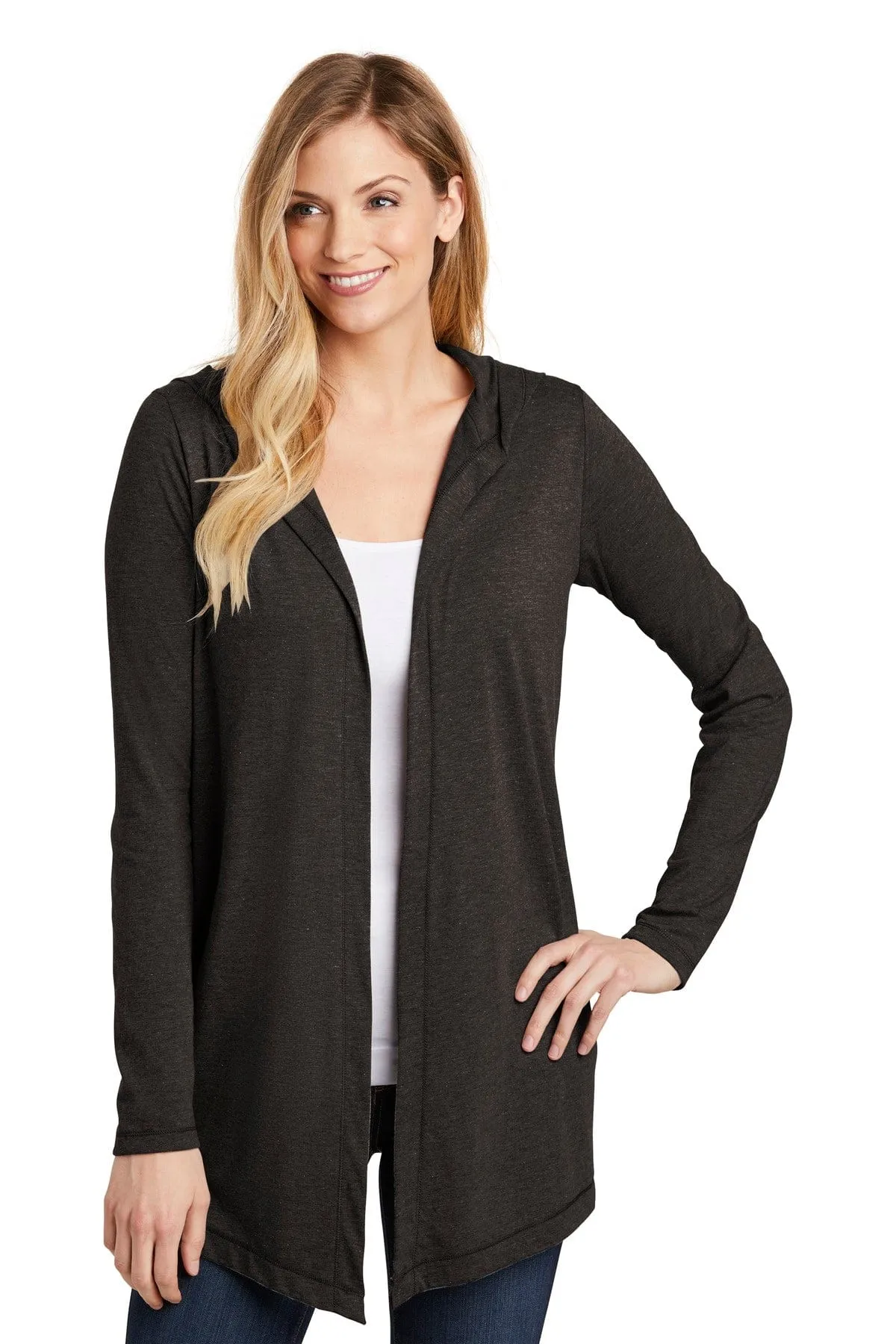 District DT156: Women's Perfect Tri Hooded Cardigan