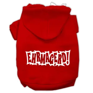 Ehrmagerd Screen Print Pet Hoodies Red Size XXL (18)