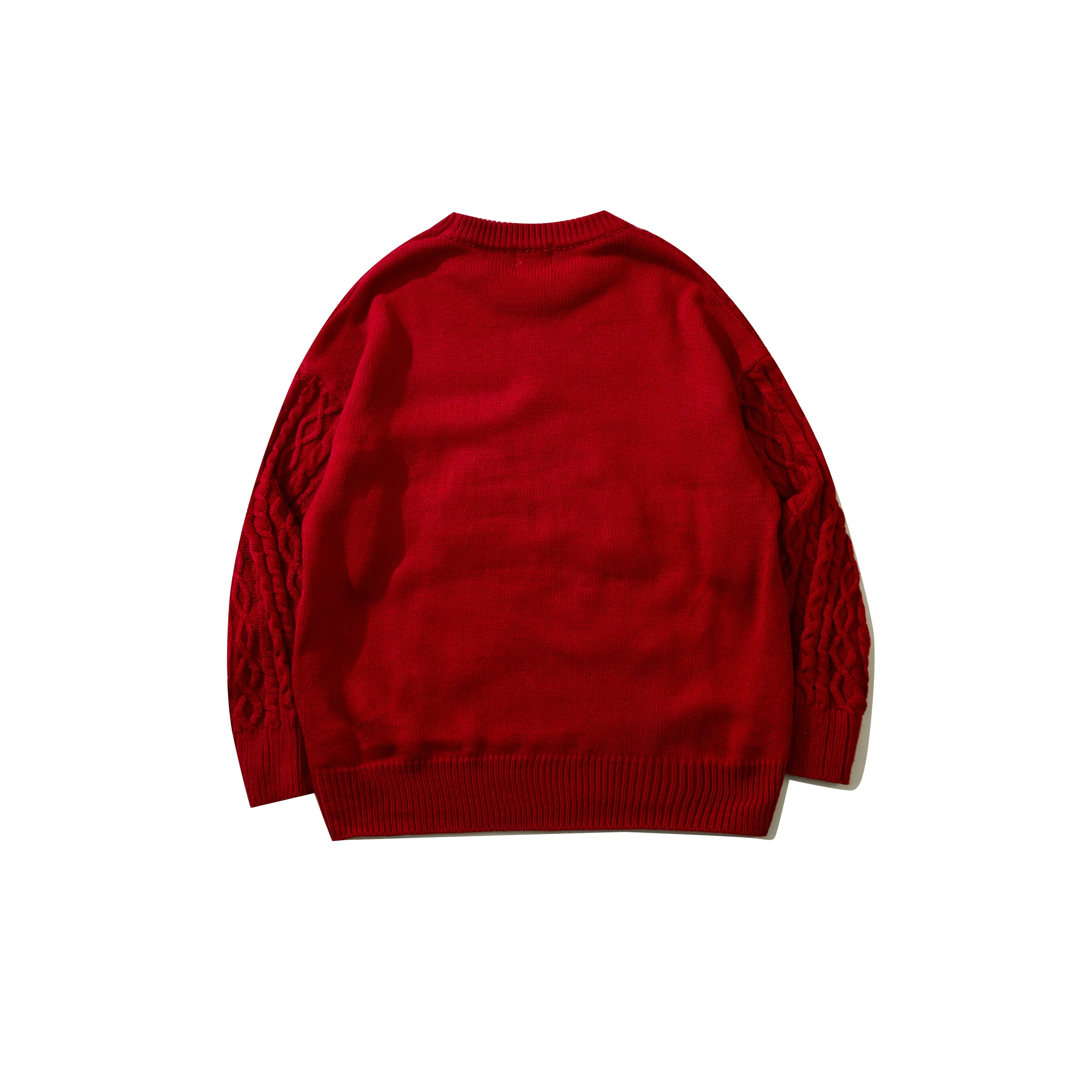 Faire Echo Cozy Red Knit Sweater