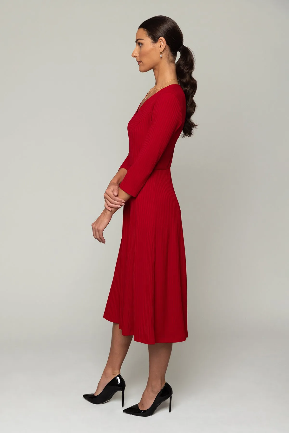 Faith Dress - Bright Red