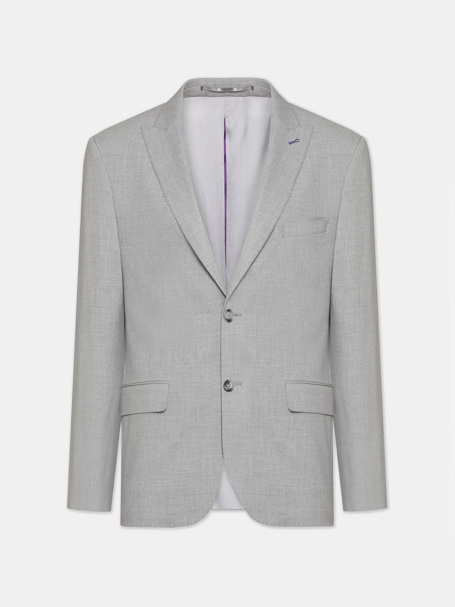 Grey Modern-Fit Suit 3-Piece