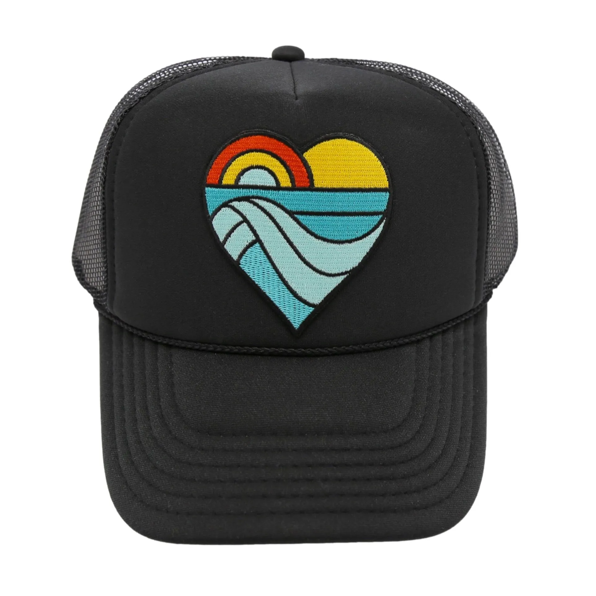 HEART FOAM TRUCKER - BLACK