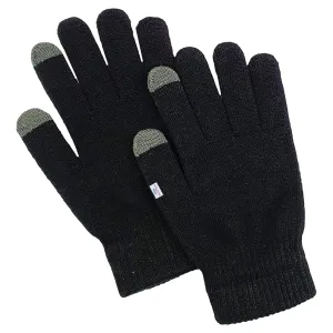 Heart Home Unisex Winter Gloves|Touchscreen Woolen Gloves for Men and women|Warm Winter Woolen Stretchable Gloves|1 Pair| (Black)