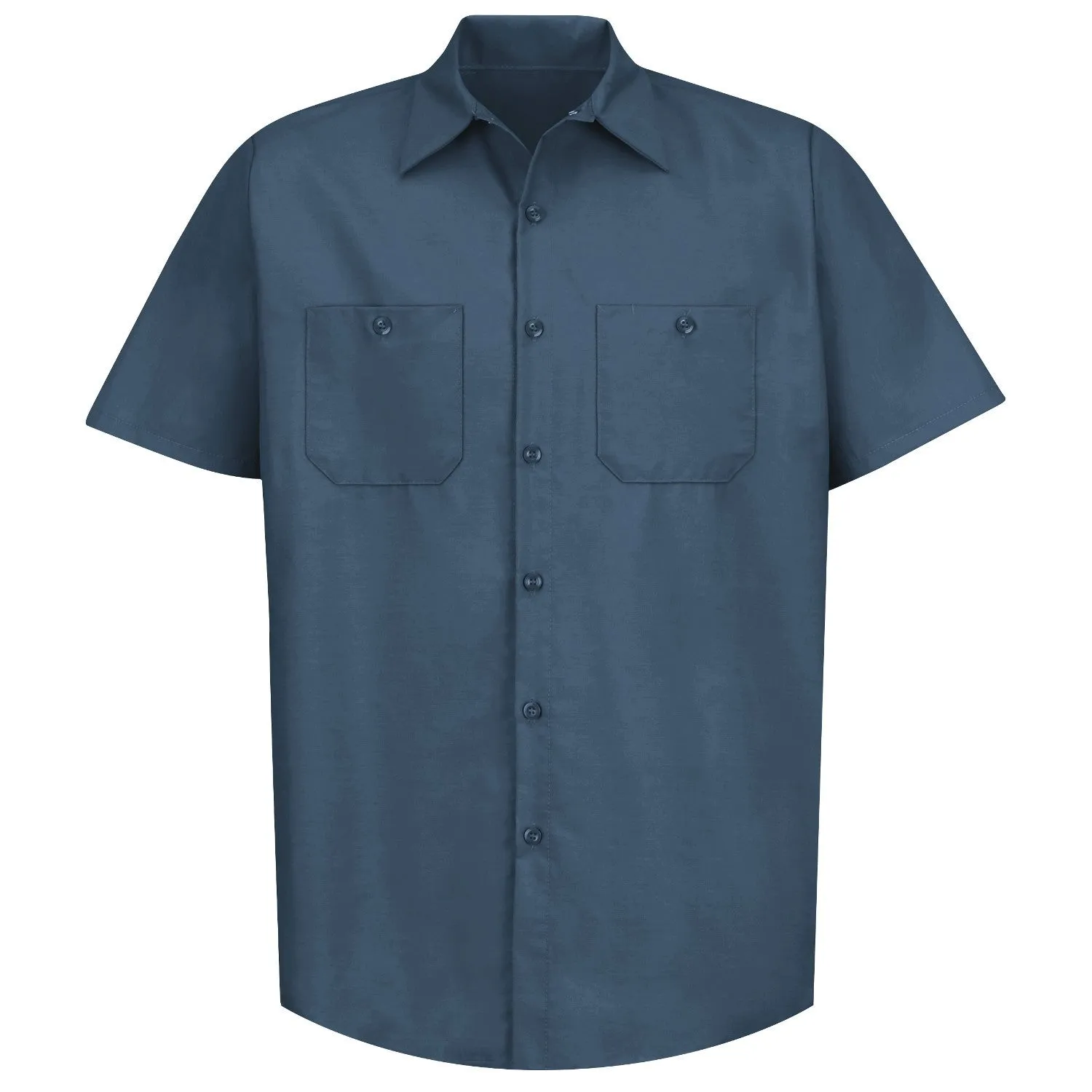 Industrial Work Shirt Short Sleeve - Dark Blue