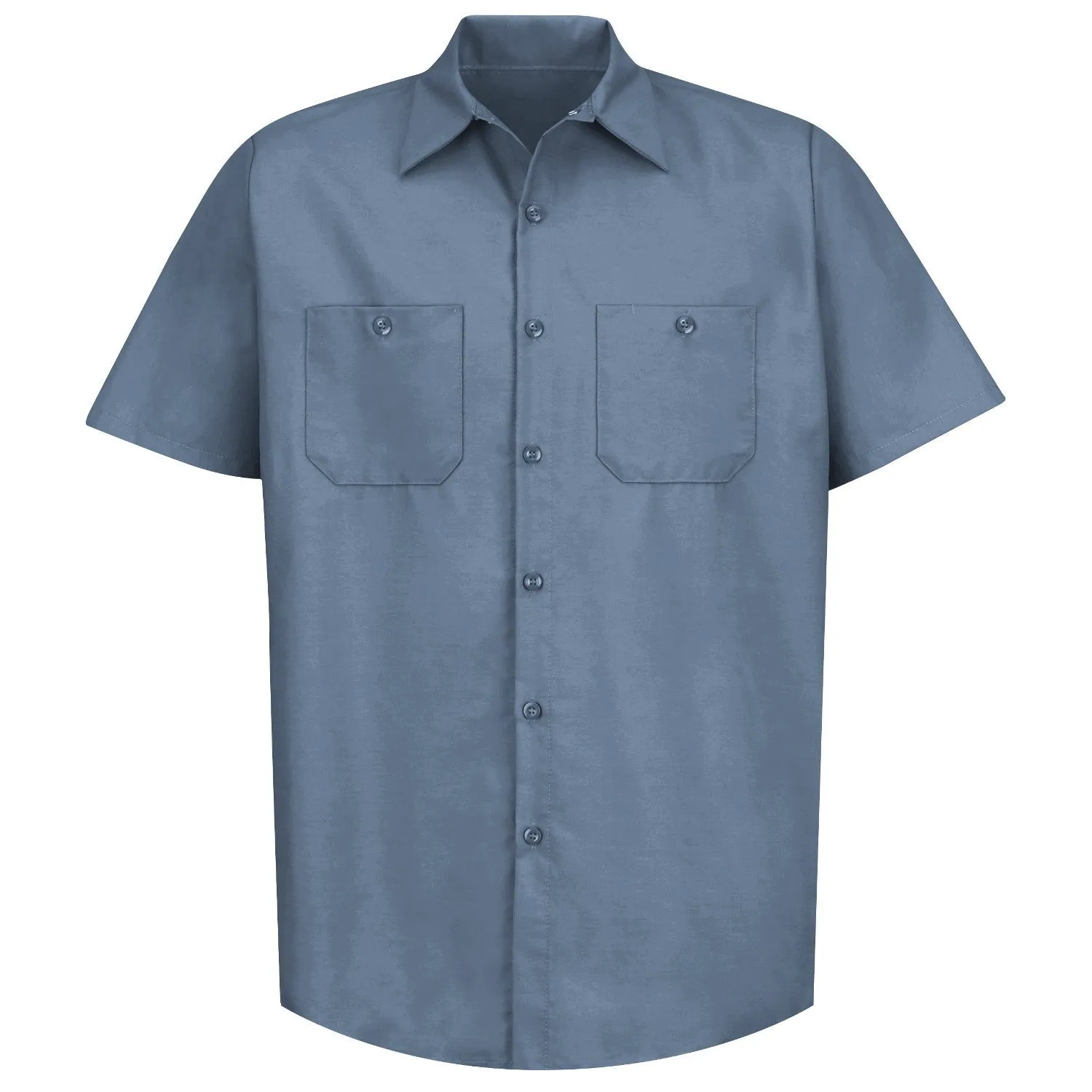 Industrial Work Shirt Short Sleeve - Postman Blue