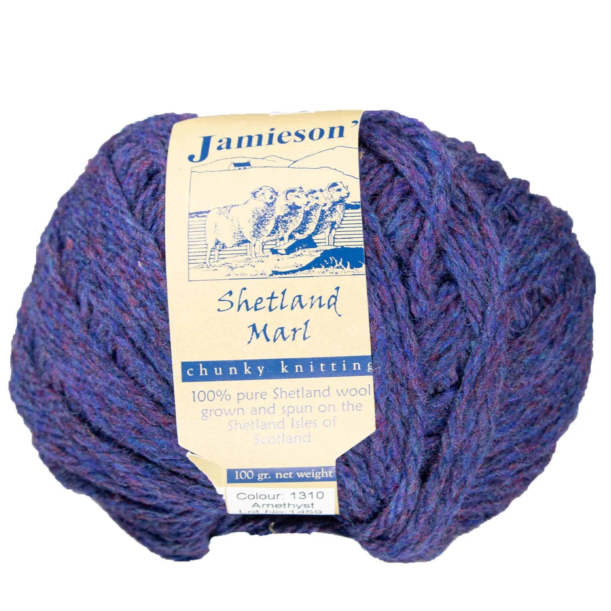 Jamieson's of Shetland Marl Chunky Yarn - 1310 Amethyst