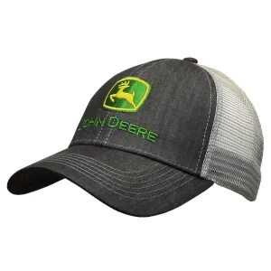 John Deere Denim Twill Trucker Cap