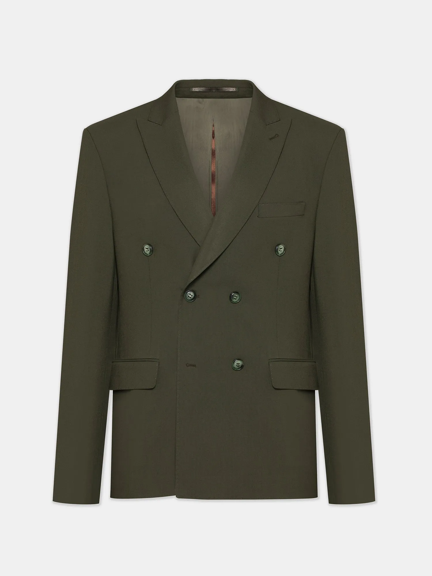 Khaki Double Breasted Suit 2-Piece