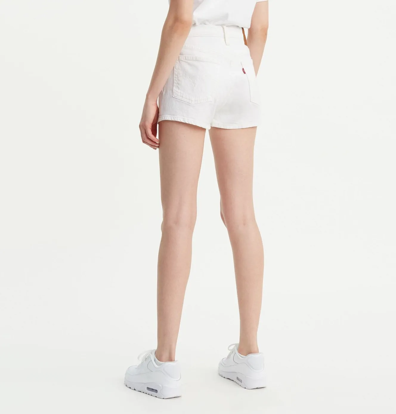 Levi's Women's 501 High Rise Shorts – White