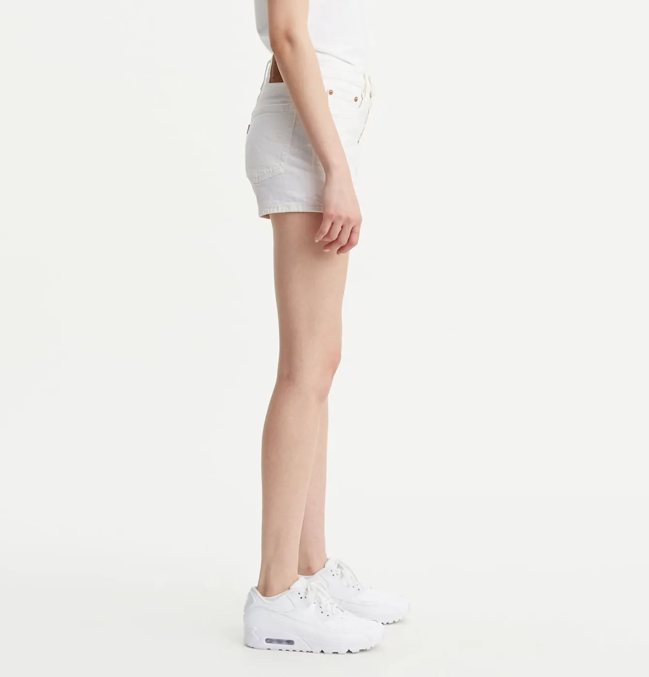 Levi's Women's 501 High Rise Shorts – White