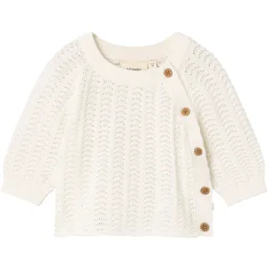 Lil'Atelier Coconut Milk Johanna Wrap Knit