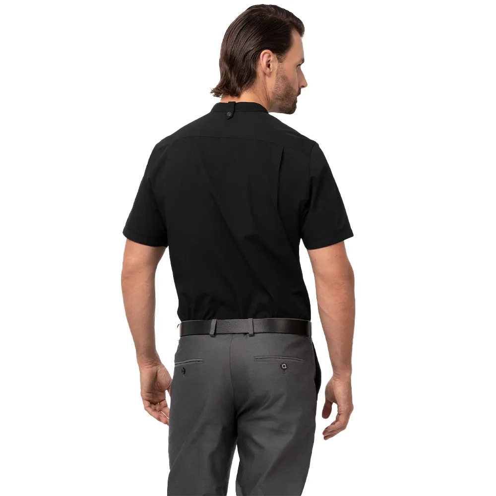 MEN SEERSUCKER SHIRT - Black