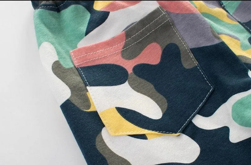 Mutli-Color Camo Shorts