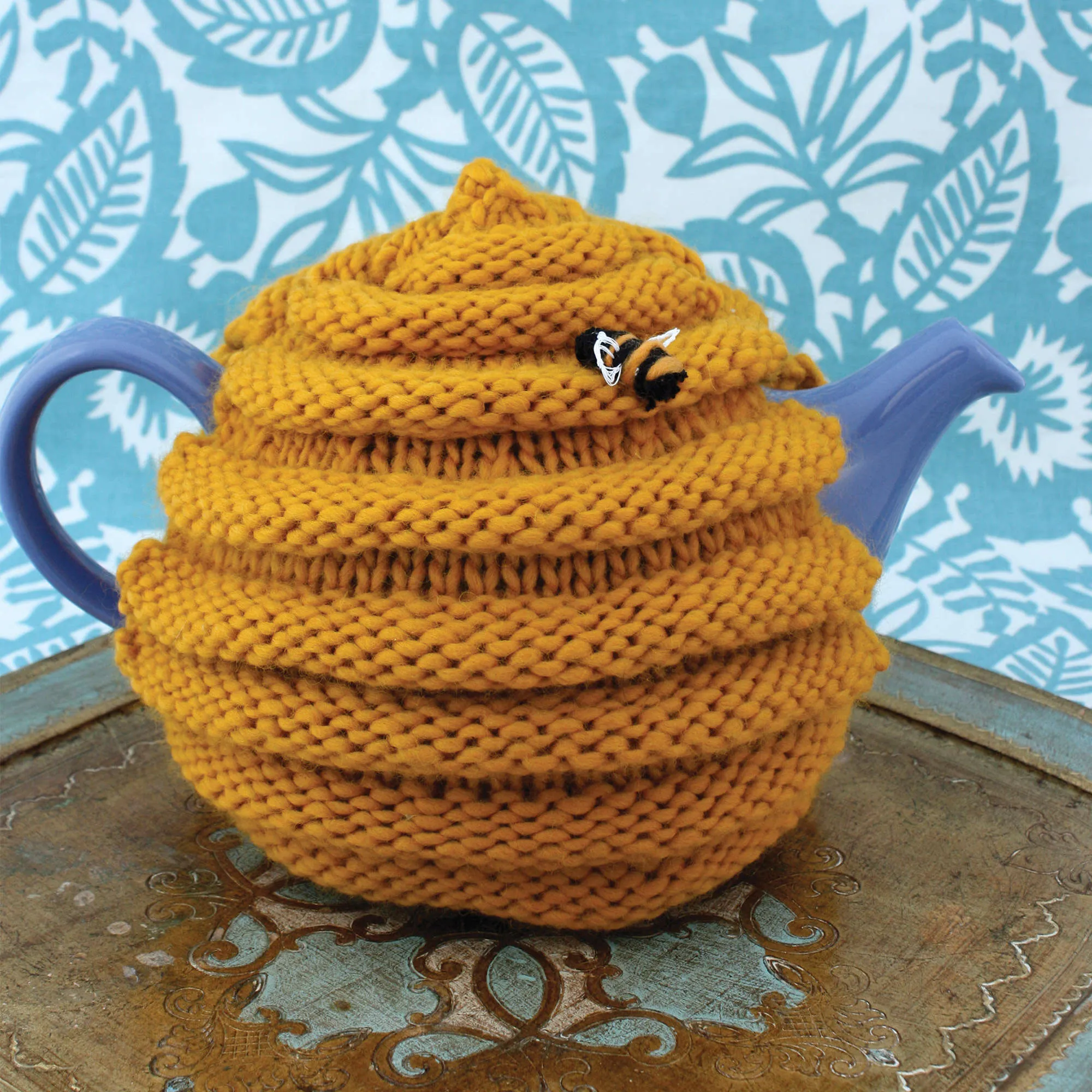 Patons Knit Beehive Tea Cozy