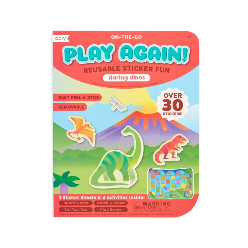 Play Again! Mini On-The-Go Activity Kit - Daring Dinos