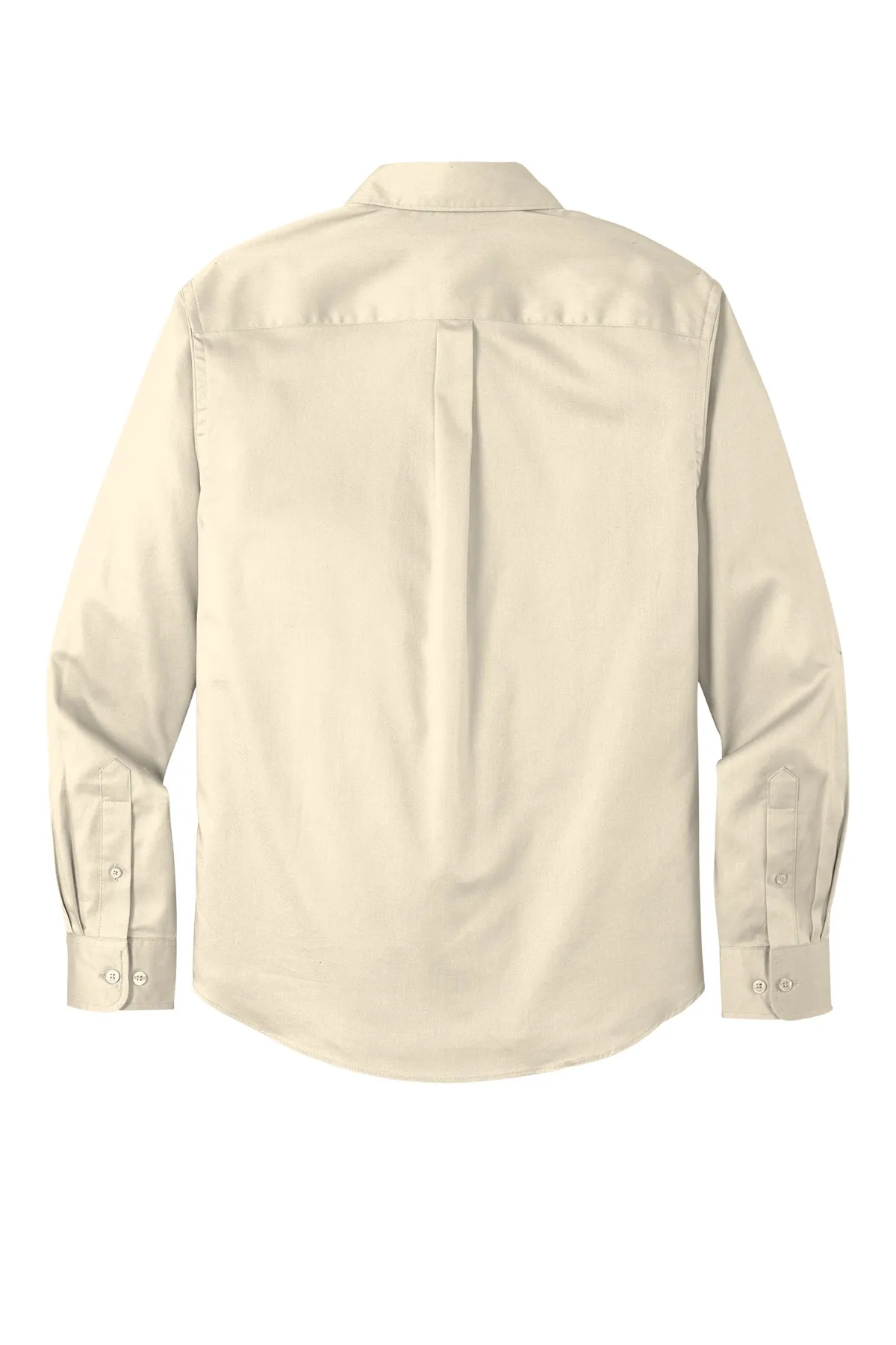 Port Authority® Long Sleeve SuperPro React™ Twill Shirt - Ecru