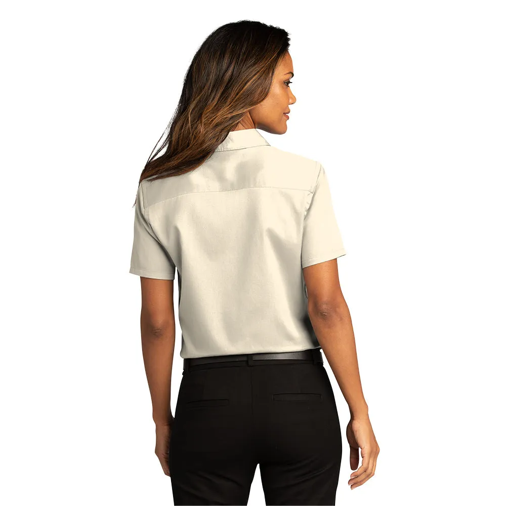 Port Authority® Women's Short Sleeve SuperPro React ™ Twill Shirt - Ecru