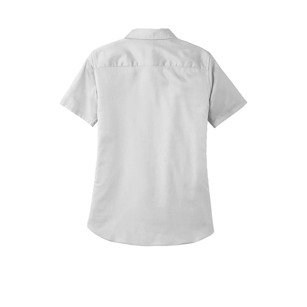 Port Authority® Women's Short Sleeve SuperPro React ™ Twill Shirt - White