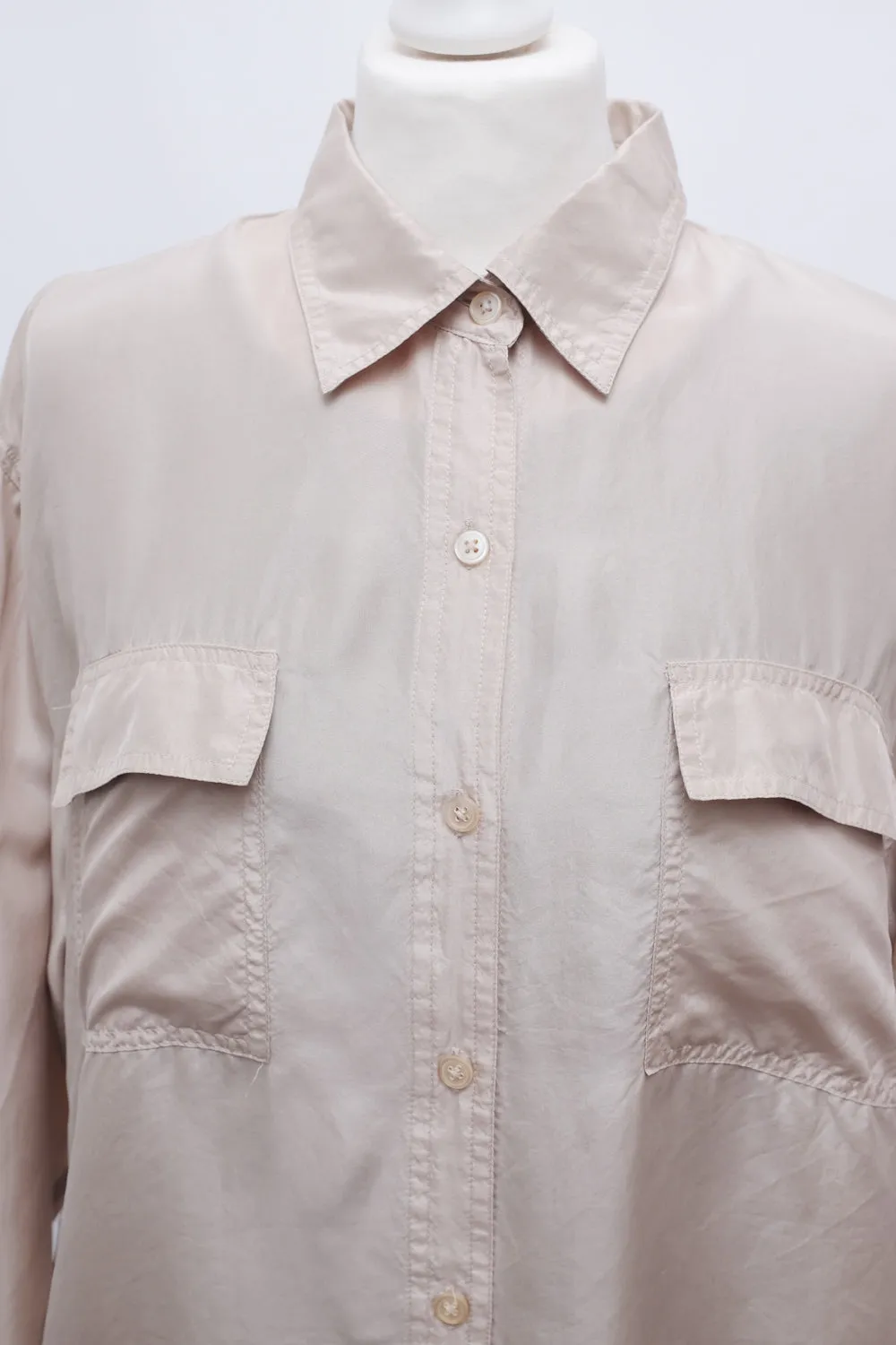 PURE SILK BEIGE VINTAGE SHIRT