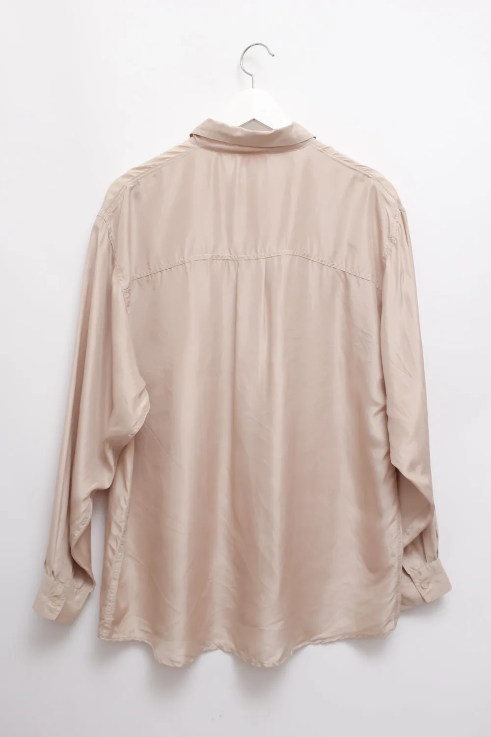 PURE SILK BEIGE VINTAGE SHIRT