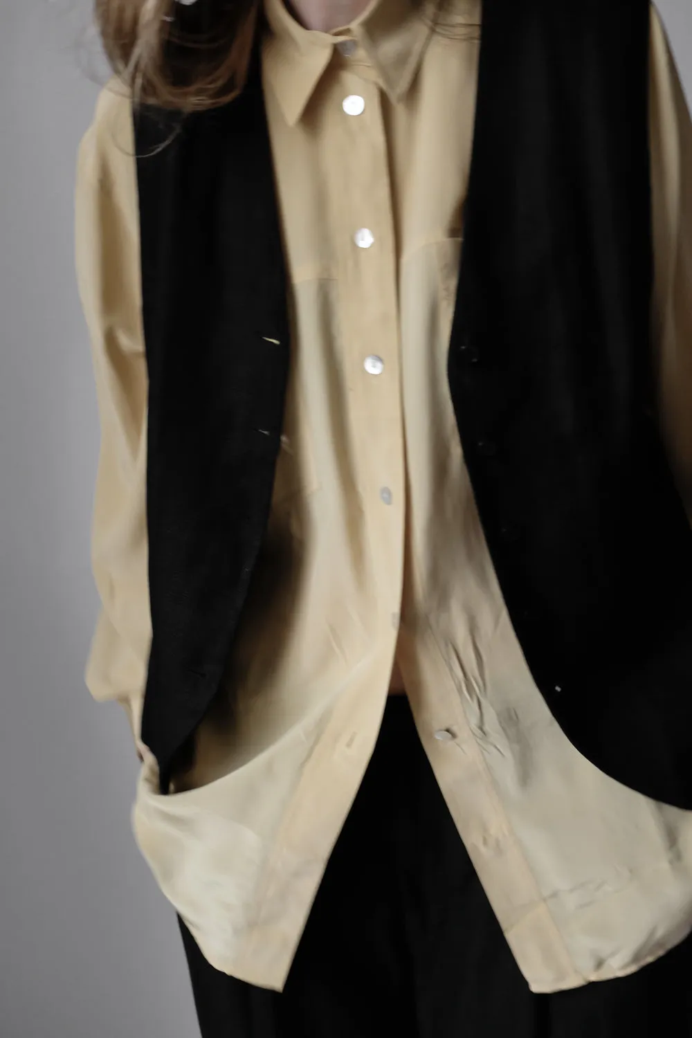 PURE SILK VANILLA VINTAGE SHIRT