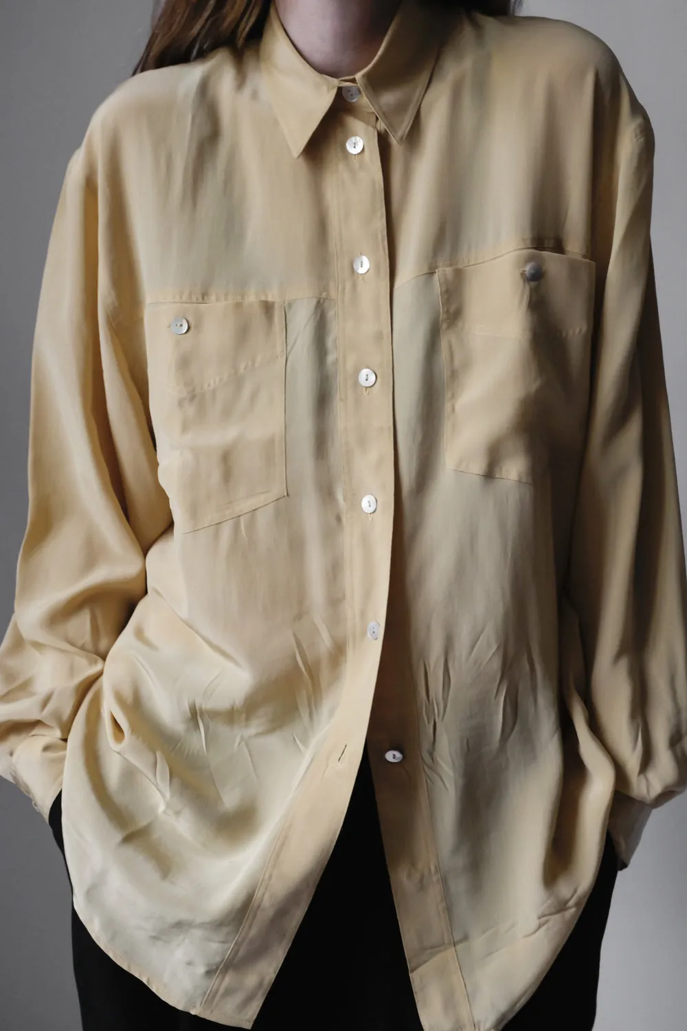 PURE SILK VANILLA VINTAGE SHIRT