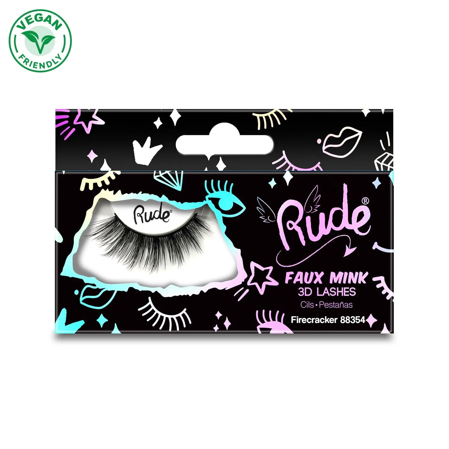 Rude - Essential Faux Mink 3D Lashes - Firecracker